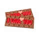 The Belgian Chocolate Makers Chocolate bar ''I love you'' (milk) 45 Grs The Belgian Chocolate Makers Chocolate bar ''I love you'' (milk) 45 Grs