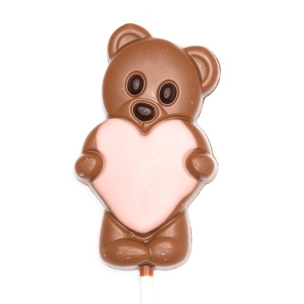 Lollipop teddy bear (pink) 30 Grs