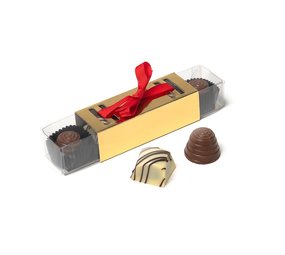 The Belgian Chocolate Makers Stick 5 pralines (white/milk) The Belgian Chocolate Makers Stick 5 pralines (white/milk)