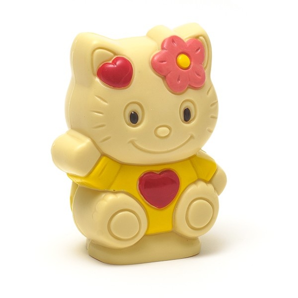 Happy cat chocolate figurine L (white) 220 Grs Happy cat chocolate figurine L (white) 220 Grs