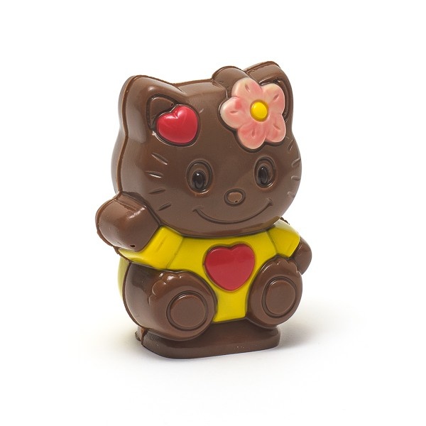 Happy cat chocolate figurine S (milk) 140 Grs Happy cat chocolate figurine S (milk) 140 Grs