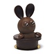The Belgian Chocolate Makers Bunny in a hat (milk) 175 Grs The Belgian Chocolate Makers Bunny in a hat (milk) 175 Grs