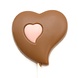 The Belgian Chocolate Makers Lollipop heart milk chocolate (pink) 25 Grs The Belgian Chocolate Makers Lollipop heart milk chocolate (pink) 25 Grs