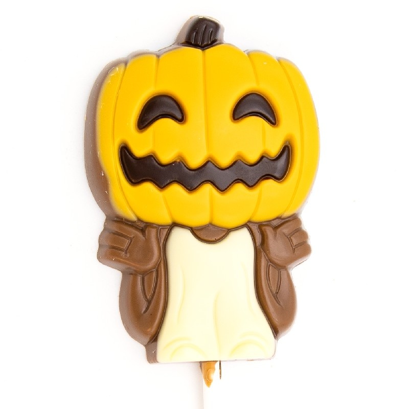 Lollipop halloween pumpkin (milk chocolate) 35 Grs Lollipop halloween pumpkin (milk chocolate) 35 Grs