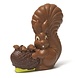 The Belgian Chocolate Makers Squirrel with basket chocolate figurine (milk) 320 Grs The Belgian Chocolate Makers Squirrel with basket chocolate figurine (milk) 320 Grs