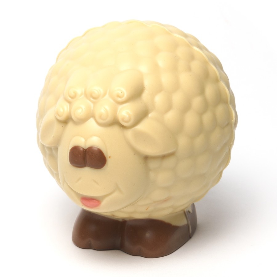 Sheep chocolate figurine (white) 130 Grs Sheep chocolate figurine (white) 130 Grs