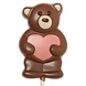 The Belgian Chocolate Makers Lollipop bear pink (milk chocolate) 20 Grs The Belgian Chocolate Makers Lollipop bear pink (milk chocolate) 20 Grs
