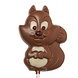 The Belgian Chocolate Makers Squirrel lollipop (milk) 20 Grs The Belgian Chocolate Makers Squirrel lollipop (milk) 20 Grs