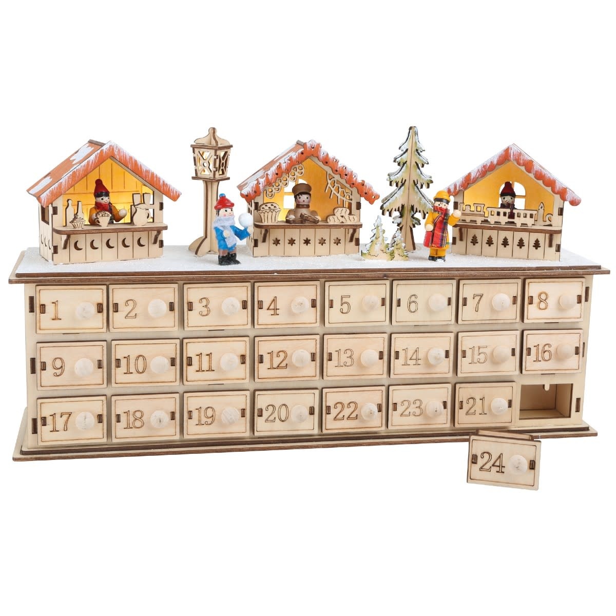 Wooden advent calendar (xmas market) Wooden advent calendar (xmas market)