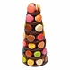 The Belgian Chocolate Makers 43 handmade macarons on a chocolate pyramid The Belgian Chocolate Makers 43 handmade macarons on a chocolate pyramid