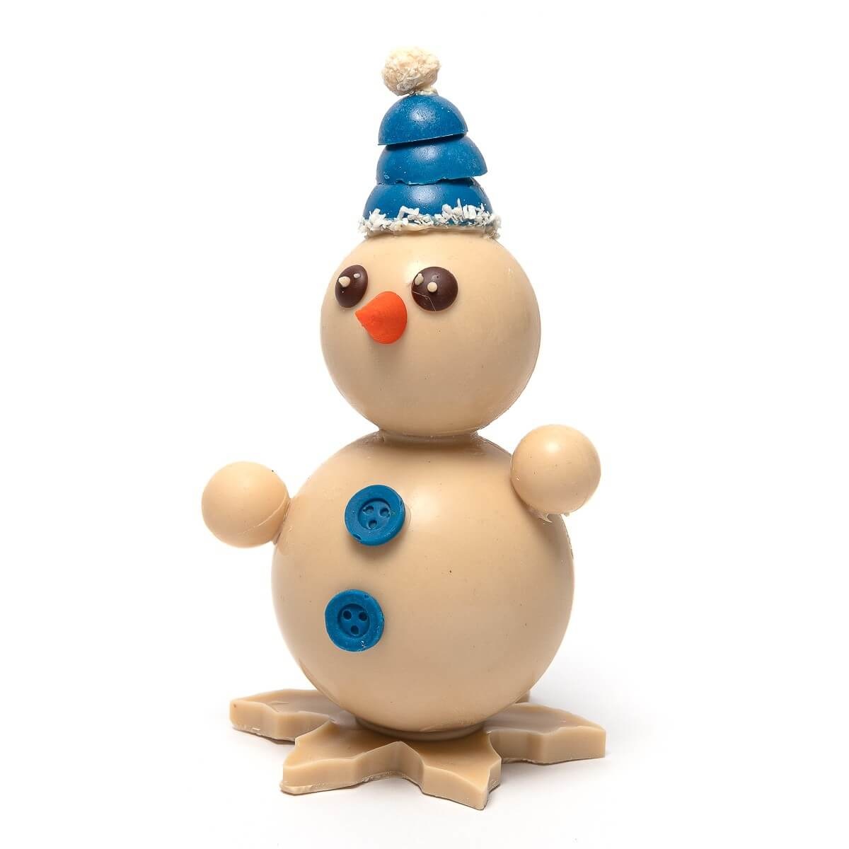 Snowman 3D figurine (white chocolate) 150 Grs Snowman 3D figurine (white chocolate) 150 Grs