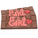 The Belgian Chocolate Makers Chocolate bar ''It's a girl'' (milk) 45 Grs The Belgian Chocolate Makers Chocolate bar ''It's a girl'' (milk) 45 Grs