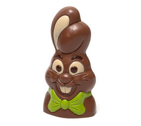 Easter striped egg (milk chocolate) - The Belgian Chocolate Makers