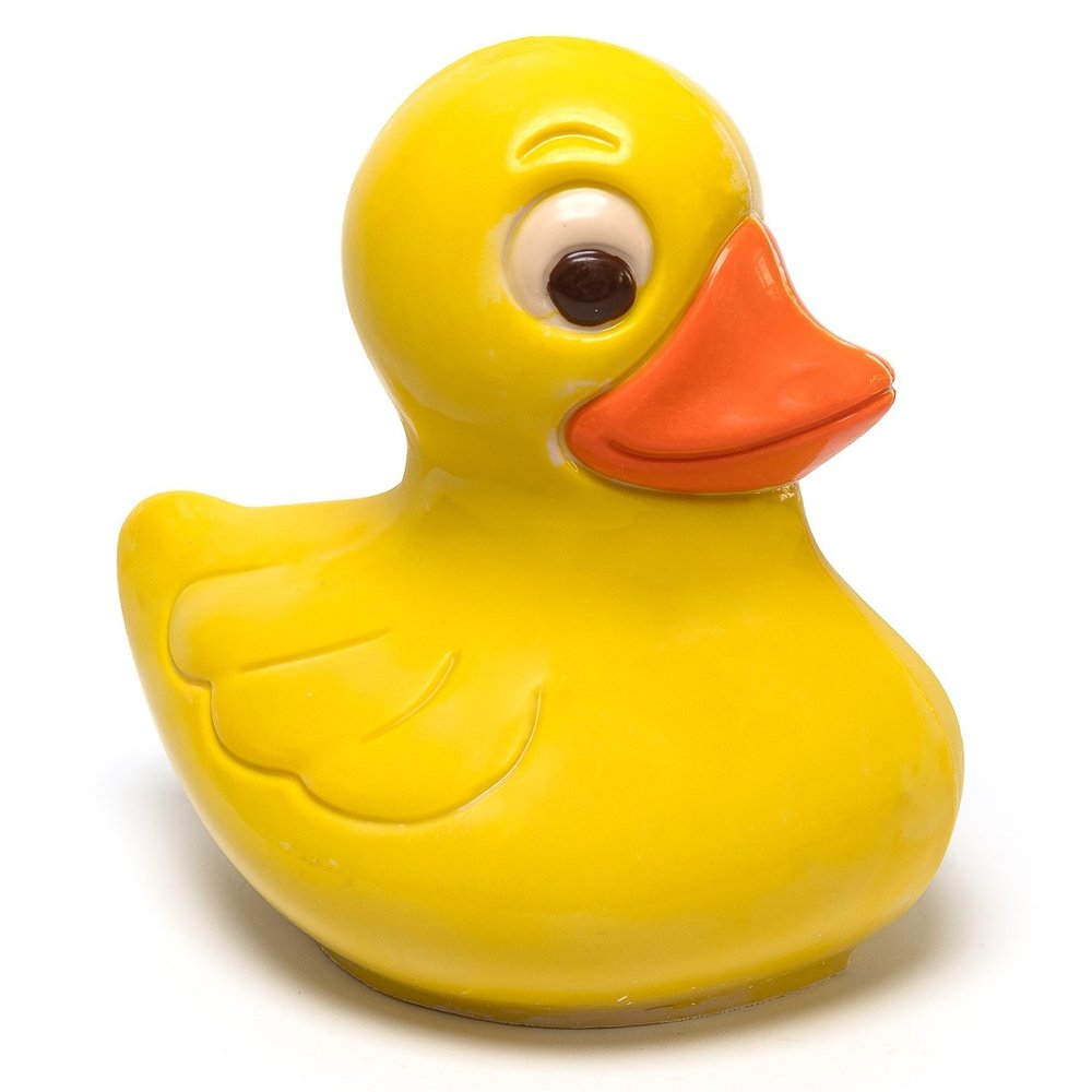 Yellow duck figurine (white chocolate) 420 Grs - The Belgian Chocolate