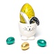 The Belgian Chocolate Makers Ceramic bunny egg cup with chocolate egg 90 Grs (dark chocolate) The Belgian Chocolate Makers Ceramic bunny egg cup with chocolate egg 90 Grs (dark chocolate)