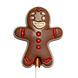 The Belgian Chocolate Makers Lollipop Gingerbread man (milk chocolate) 20 Grs The Belgian Chocolate Makers Lollipop Gingerbread man (milk chocolate) 20 Grs
