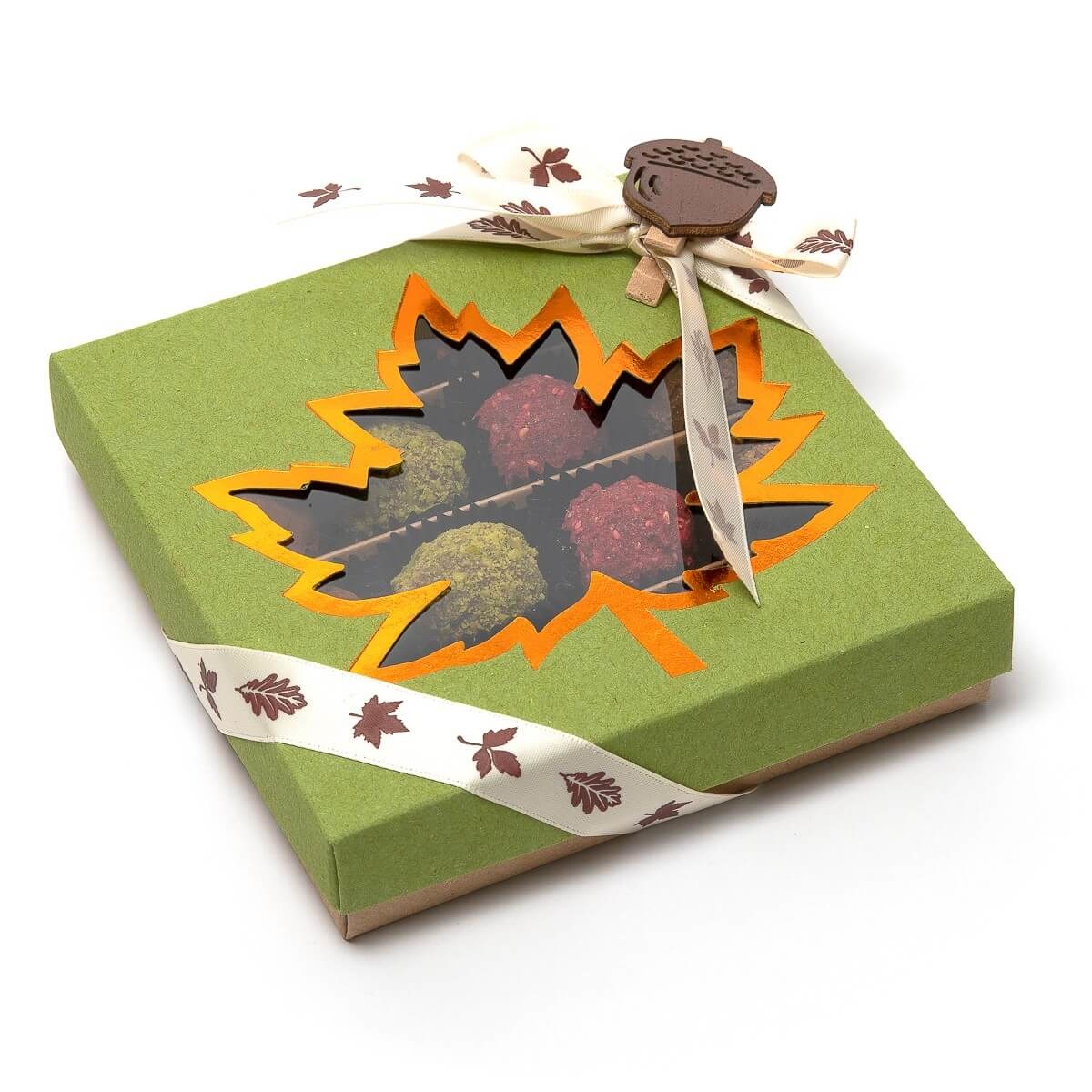 Autumn box of 16 truffles (mix) 260 Grs Autumn box of 16 truffles (mix) 260 Grs
