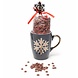 The Belgian Chocolate Makers Hot milk chocolate in Christmas mug (snowflakes) 200 Grs The Belgian Chocolate Makers Hot milk chocolate in Christmas mug (snowflakes) 200 Grs