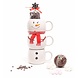 The Belgian Chocolate Makers Hot dark chocolate in 3 Christmas mugs (snowman) 270 Grs The Belgian Chocolate Makers Hot dark chocolate in 3 Christmas mugs (snowman) 270 Grs