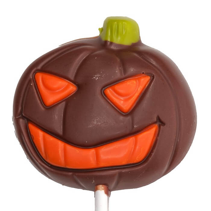 Lollipop pumpkin (milk chocolate) 25 Grs