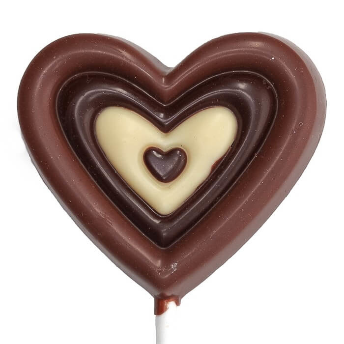 Heart lollipop (3 chocolates) 20 Grs Heart lollipop (3 chocolates) 20 Grs