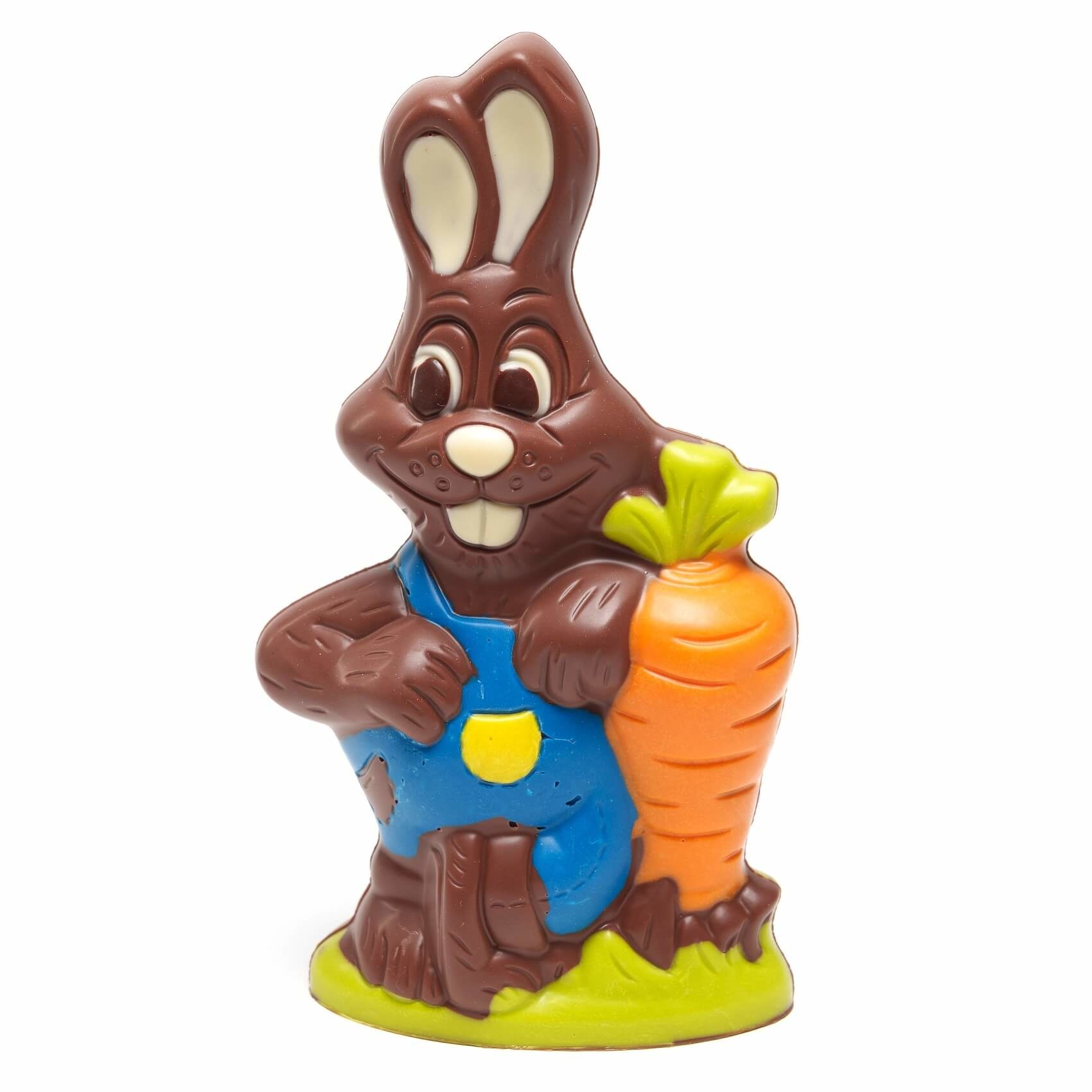 Bunny chocolate figurine with carrot (milk) 170 Grs Bunny chocolate figurine with carrot (milk) 170 Grs