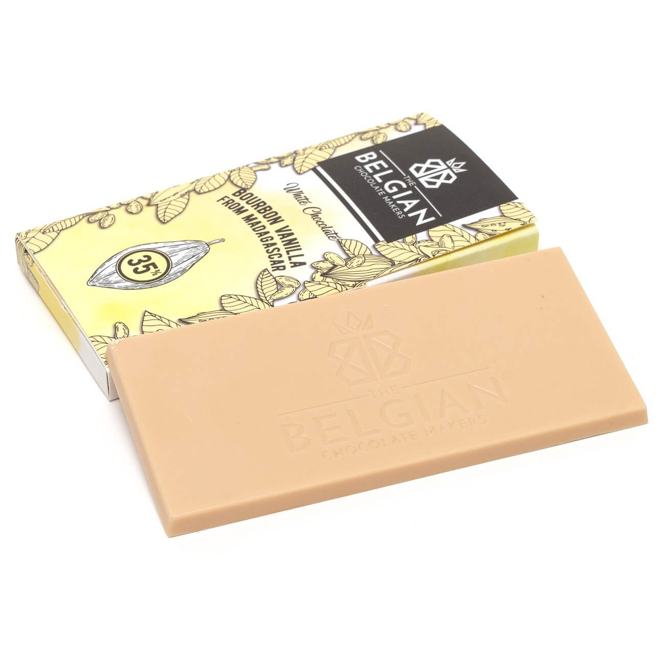 Handmade chocolate bar (white 35%) 100 Grs Handmade chocolate bar (white 35%) 100 Grs
