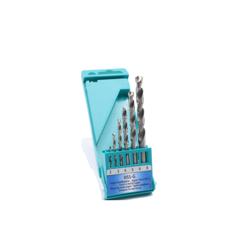 Heller Heller® staalborenset HSS geslepen6-DELIG