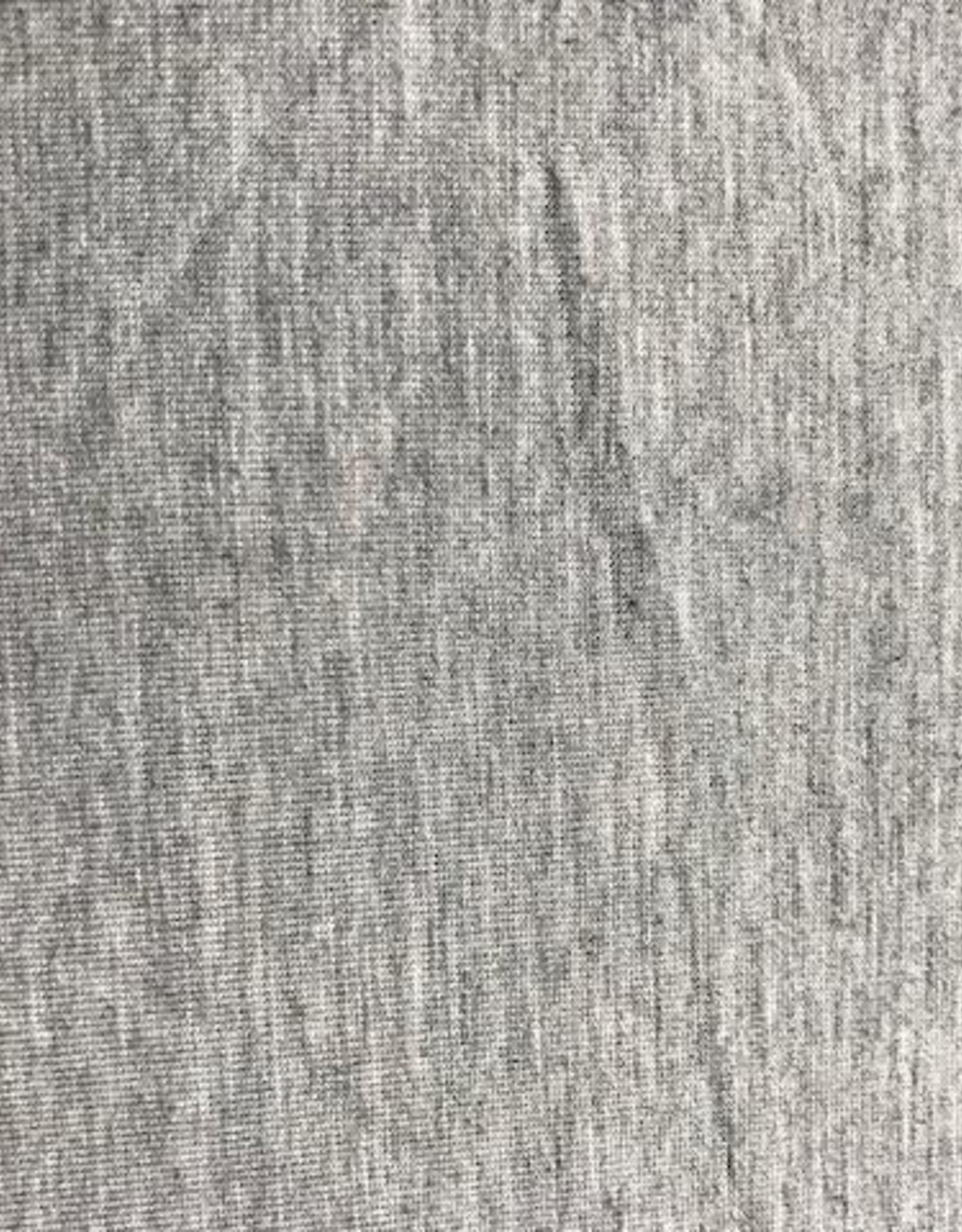 Bamboe tricot grijs gemeleerd