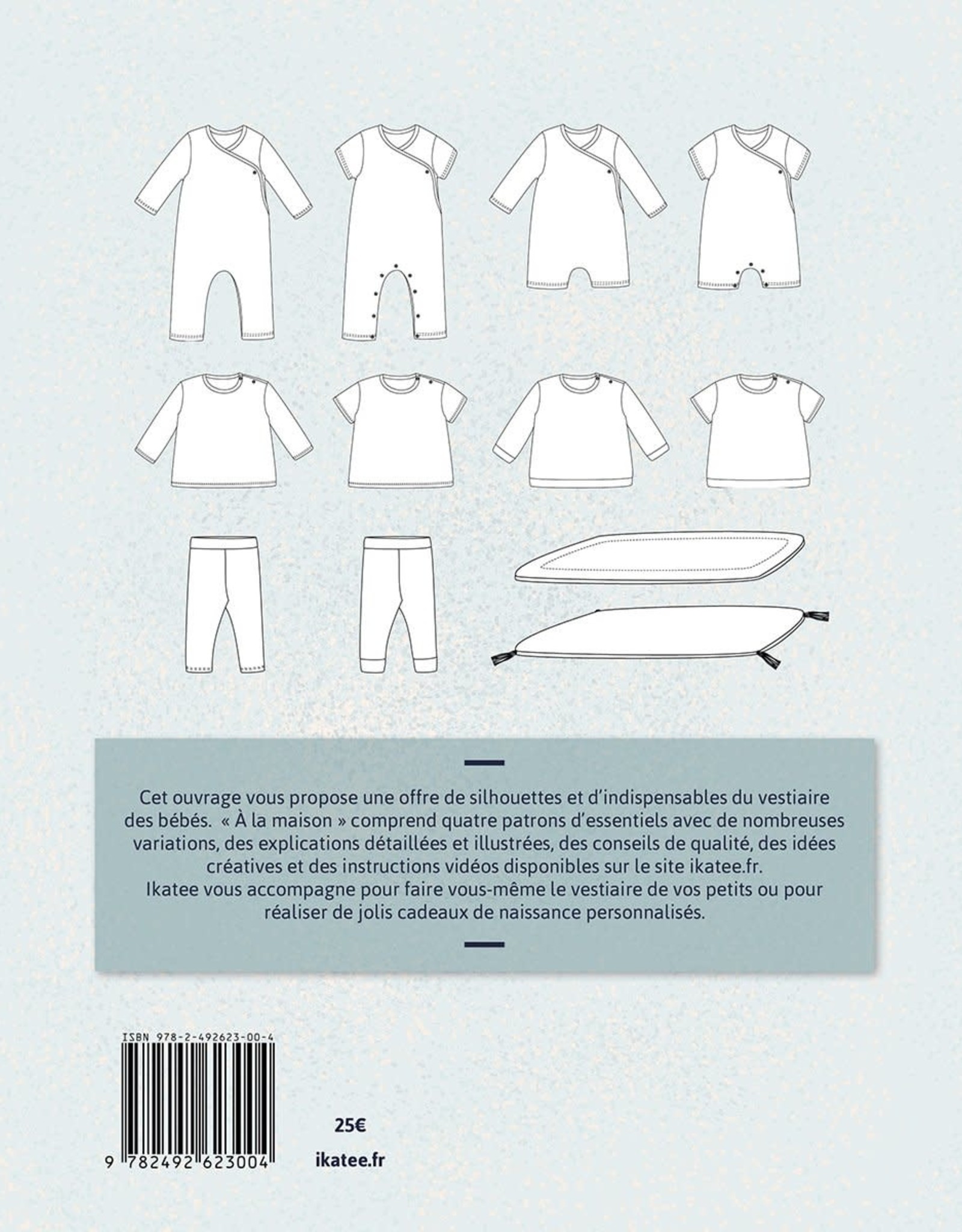Ikatee Sewing patterns book for babies 'At home'