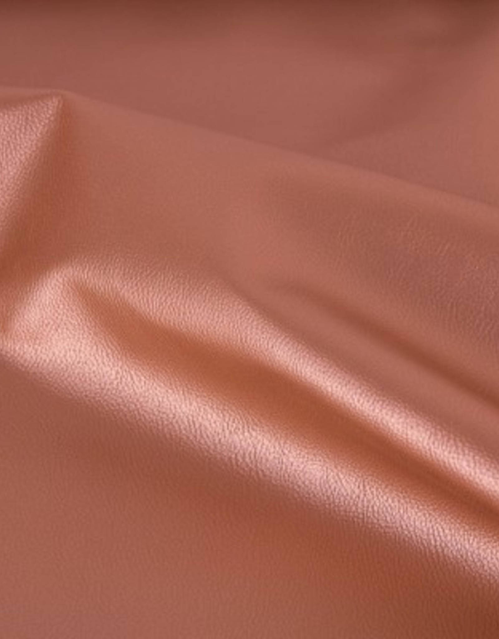 faux leather metallic terracotta