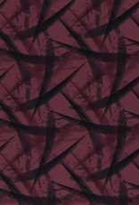 Jogging brushed abstract bordeaux