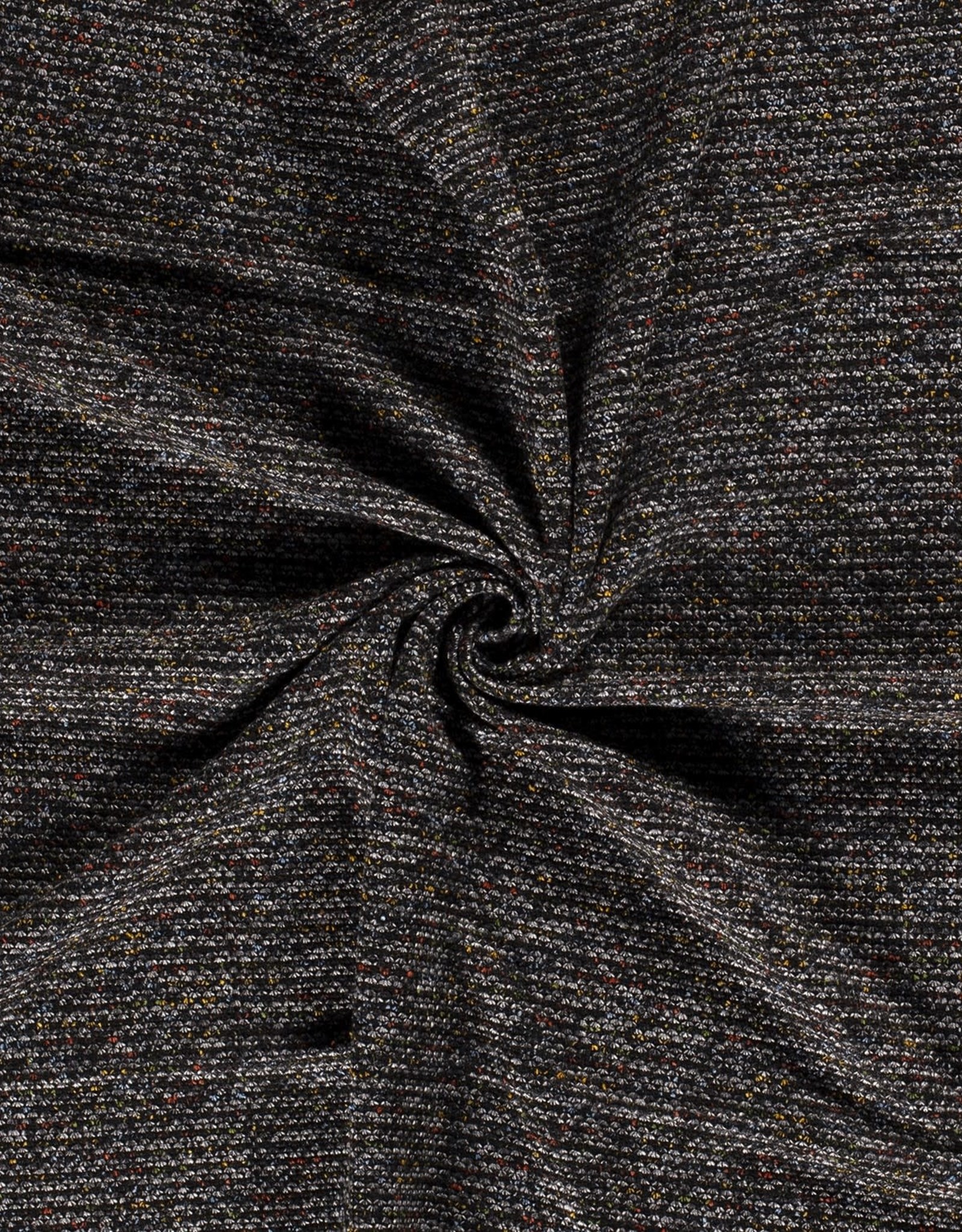 Knitted tweed zwart