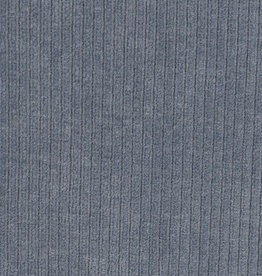 Ribfluweel tricot denim blue