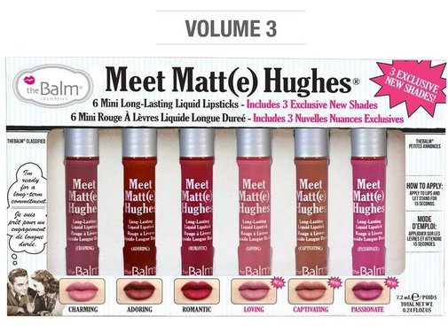 theBalm Meet Matt(e) Hughes Mini Liquid Lipsticks Set - Vol. 3