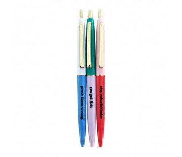 Studio Stationery Ballpen Set - Stay Colorful