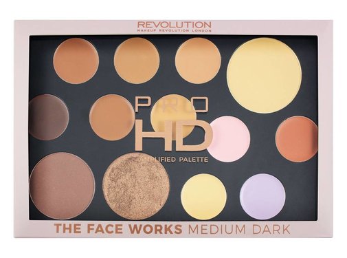Makeup Revolution HD Pro Palette The Works - Medium/Dark