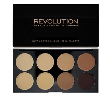 Makeup Revolution Ultra Cover and Concealer Palette - Medium/Dark