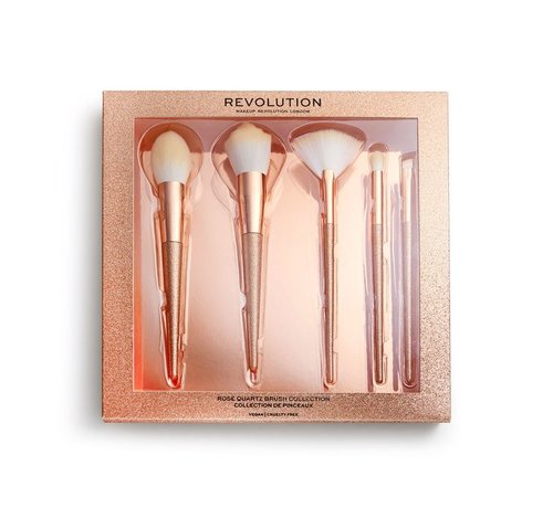 Makeup Revolution Precious Stone Brush Set Rose Quartz