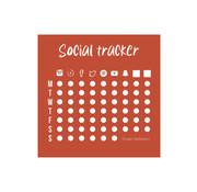 Studio Stationery Noteblock Mini Social Tracker