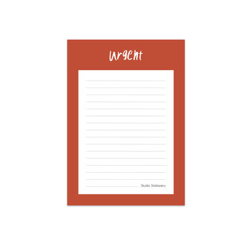 Studio Stationery Noteblock Urgent