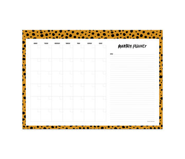 Studio Stationery Monthly Planner Cheeta - Desk Planner