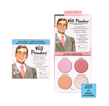 theBalm Clean & Green Will Powder Blush Quad