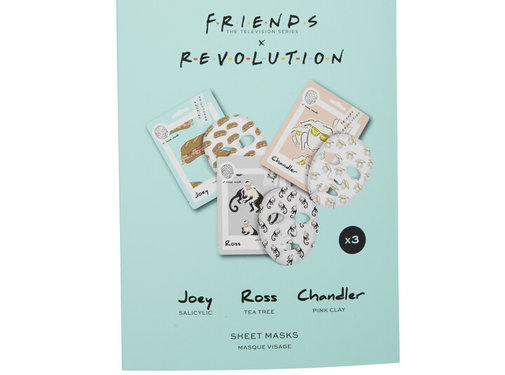 Makeup Revolution X Friends - Joey, Ross & Chandler Sheet Mask Set