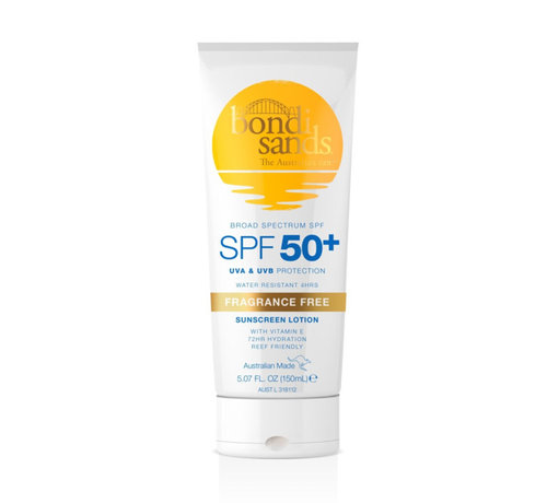 Bondi Sands Sunscreen Lotion Fragrance Free - SPF 50+  - Zonnebrand