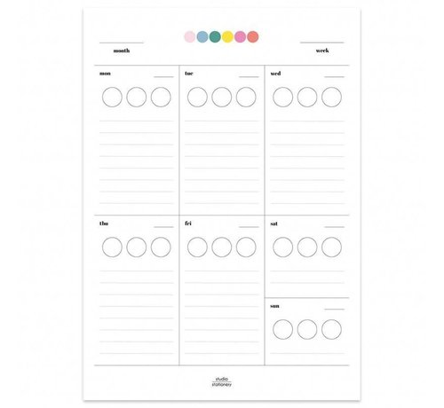 Studio Stationery Noteblock Sticker Planner