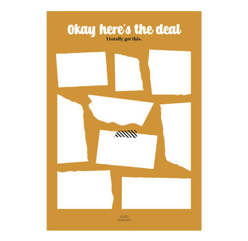 Studio Stationery Noteblock Okay Here's The Deal Oker