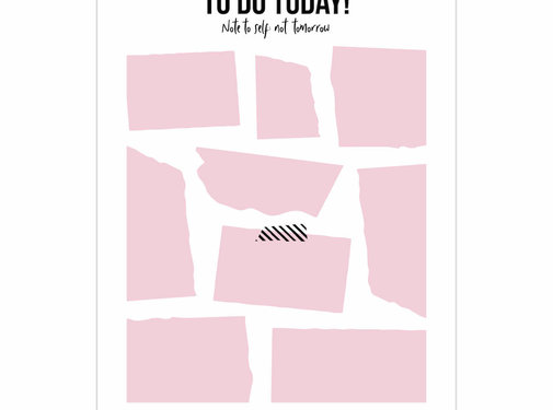 Studio Stationery Noteblock To Do Today Pink
