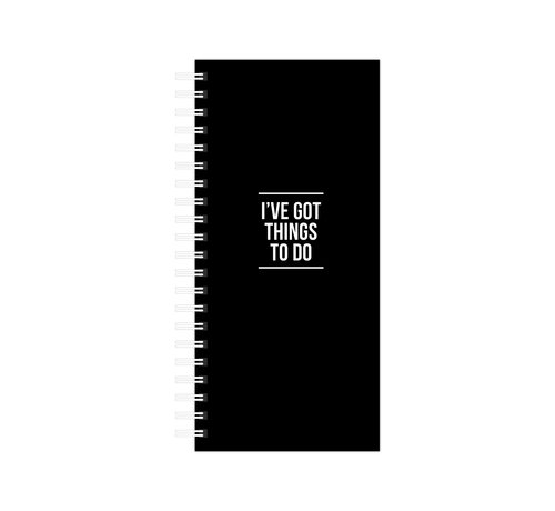 Studio Stationery Notebook I've Got Things To Do - Zwart