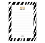 Noteblock Zebra Black & White